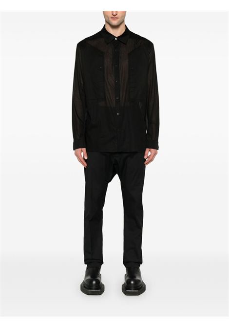 Black Jumbo Fogpocket shirt Rick owens - men RICK OWENS | RU01E5240CV09